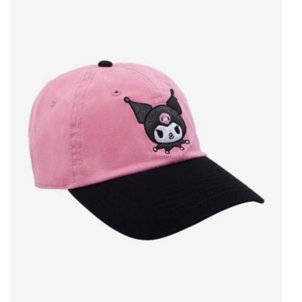 Kuromi Black and Pink Dad Hat by Bioworld